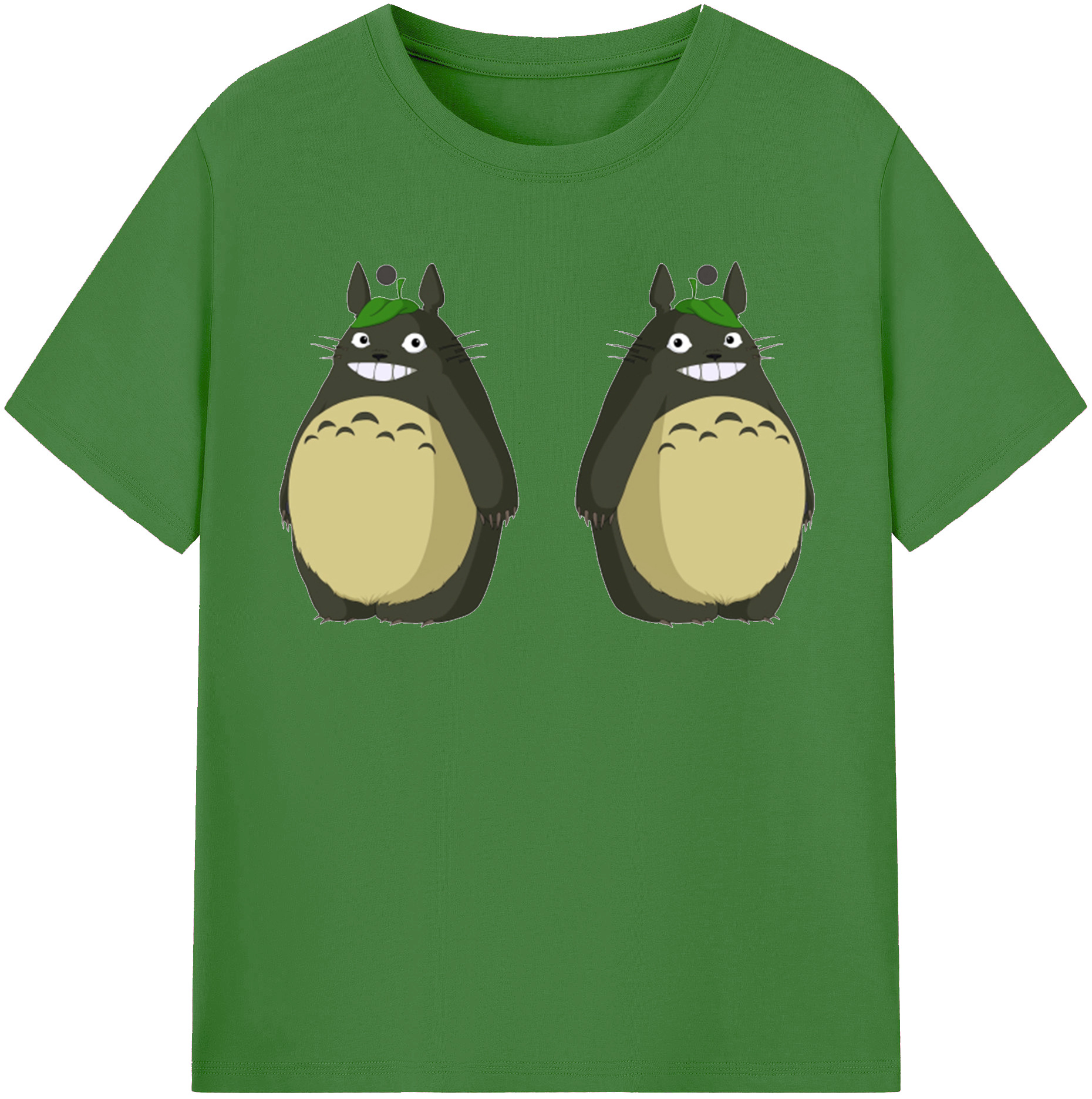 （画像用） となりのトトロ 草壁メイ 草壁サツキ My Neighbor Totoro Satsuki Kusakabe Mei Kusakabe レディースカジュアルプリントTシャツ（綿100％）